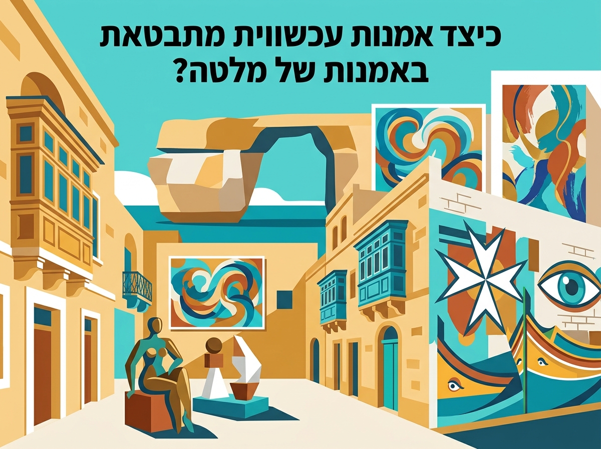 כיצד אמנות עכשווית מתבטאת באמנות של מלטה?